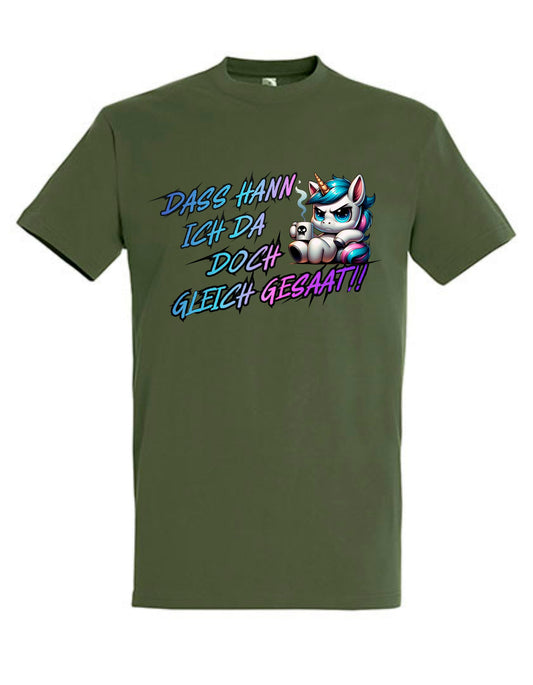 Dass Hann Ich Doch Gleich Gesaat - Herren Shirt